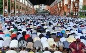 Musulmanes celebran fin del mes sagrado del Ramadán