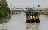 La localidad volvió a inundarse casi un año después de ser golpeada por el huracán Harvey.
