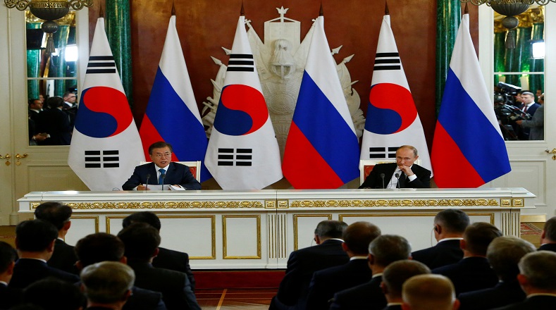 El mandatario surcoreano viajó a Moscú por una visita oficial este 21 de junio y permanecerá en Rusia hasta el sábado 23 de junio.