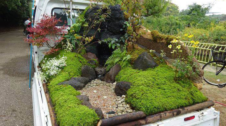 Para formar parte de la competencia solo es necesario poseer una camioneta Kei y los jardineros podrán dar rienda suelta a su imaginación y creatividad.