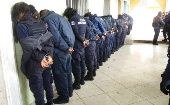 Los efectivos detenidos estás a disposición de la Comisión de Asuntos Internos y Jurídicos de la Secretaría de Seguridad Pública (SSP).