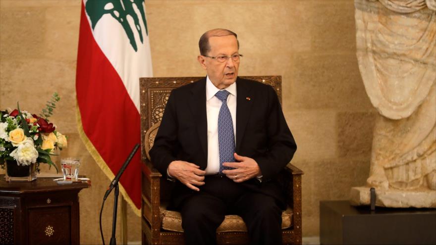 El mandatario libanés participó en una reunión con el ministro de Estado británico para Oriente Medio y el norte de África, Alistair Burt.