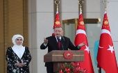 "Superaremos todo los obstáculos y desafíos que se interpongan", destacó el mandatario turco. 