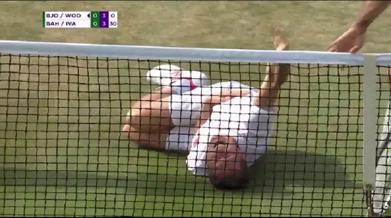 La fiebre del Mundial también se hizo presente en el torneo de tenis Wimbledon.