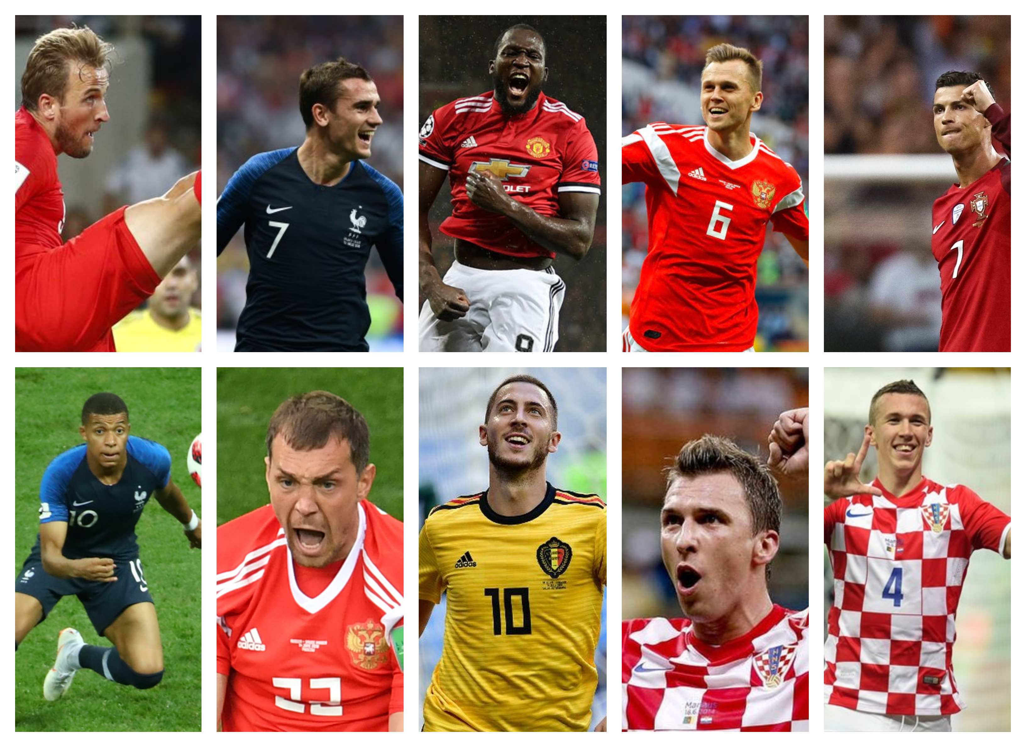 Nueve de los diez mayores anotadores de Rusia pertenecen a las cuatro selecciones finalistas: Francia, Croacia, Bélgica e Inglaterra.