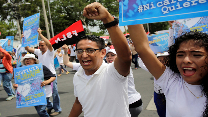 Seguidores de Daniel Ortega han pedido que cese la violencia en Nicaragua.