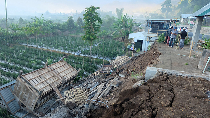 Un gran número de viviendas fueron afectadas durante el sismo.