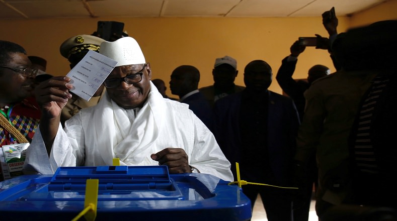 En estos comicios se mide por la reelección el actual presidente de Mali, Ibrahim Boubacar Keita, quien ya ejerció su derecho al voto.