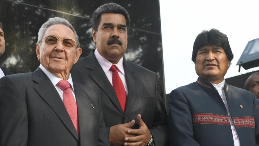 Evo Morales, Miguel Díaz Canel y Daniel Ortega, fueron algunos de los mandatarios que mostraron su solidaridad hacia Nicolás Maduro.