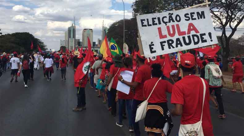 Este miércoles el nombre del expresidente Luiz Inacio Lula da Silva será registrado como uno de los competidores a la Presidencia de Brasil en las elecciones de octubre.