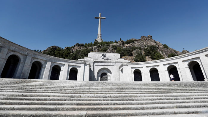 Explanada del Valle de los Caídos, un monumento que el dictador ordenó erigir.