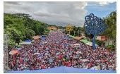 Desde el pasado sábado miles de nicaragüenses se han concentrado en las principales calles del país en respaldo al presidente Daniel Ortega.  