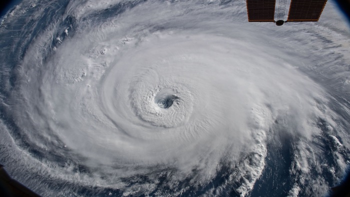 Las imágenes capturadas por la NASA a las 06H56 hora local de EE.UU. , las cuales develan la fuerza del peligroso huracán Florence.