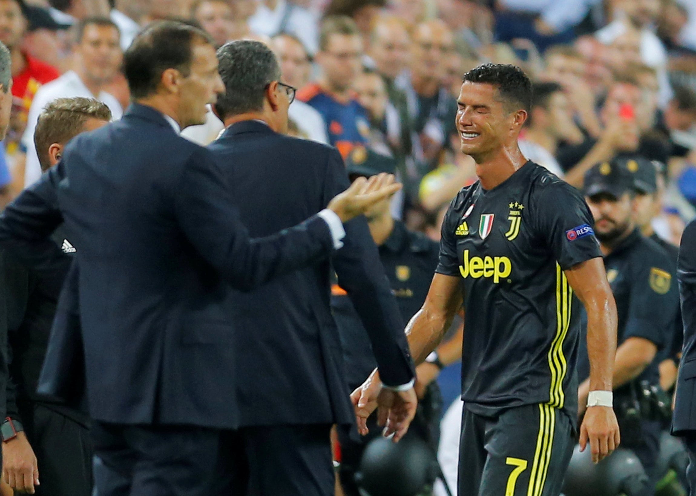Ronaldo no podrá participar en el partido en casa de la Liga de Campeones contra el Young Boys el próximo 2 de octubre.