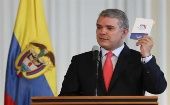 El mandatario afirmó, tras rubricar el decreto, que los colombianos no pueden sentirse "cómodos, ni mucho menos tolerantes" ante el incremento del consumo de drogas en el país.