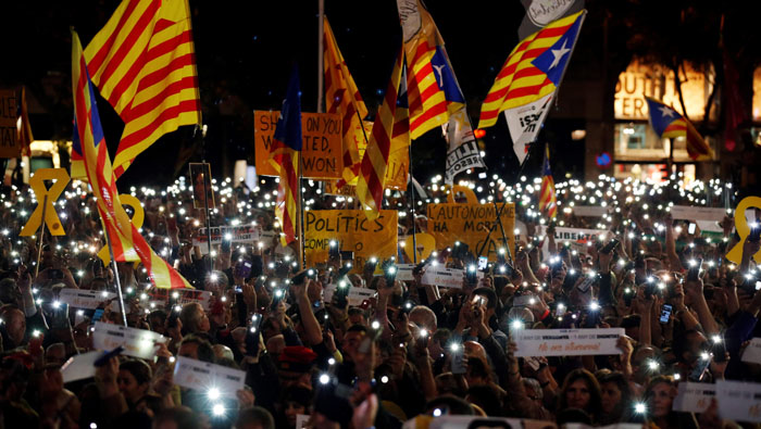 La población reiteró su deseo de trabajar para consolidar el resultado del referendo del 1° de octubre de 2017, cuando la mayoría aprobó la separación de España.