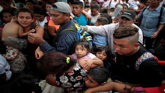 900 personas de los miles que forman la caravana, ingresaron al país de manera ilegal, comunicaron autoridades de México.