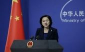 La diplomática china exhortó a ambas naciones a adherirse a las normas del derecho internacional.