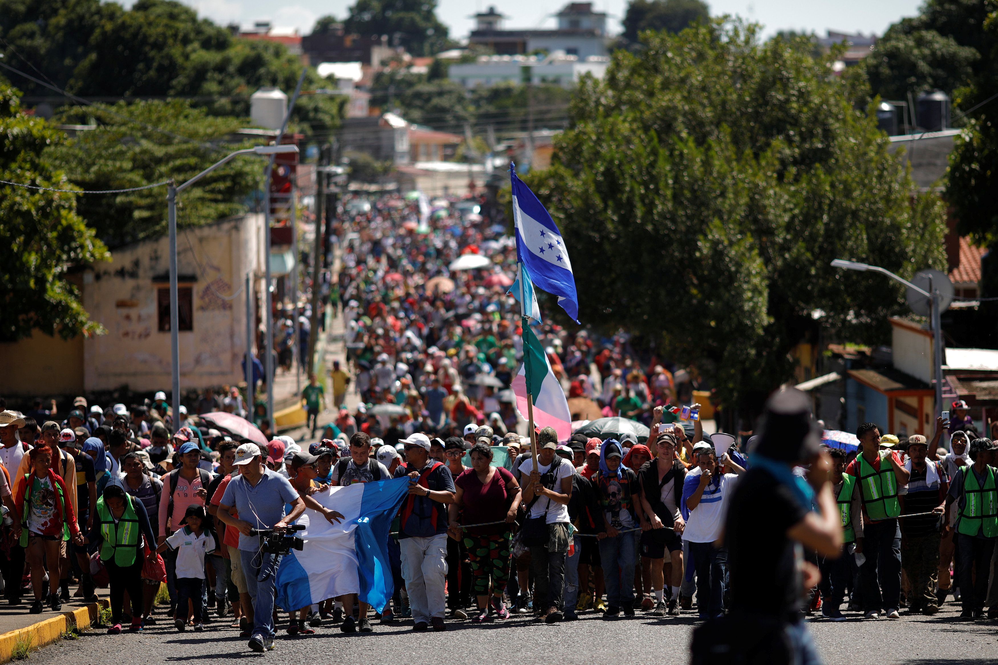 La caravana de migrantes partió el pasado 13 de octubre de la ciudad hondureña de San Pedro Sula y pretende llegar a Estados Unidos.
