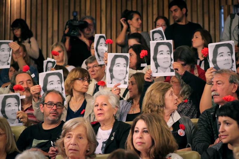 Los familiares de las víctimas de esta causa se hicieron presentes, en la sala del Tribunal Oral Federal de Córdona, llevando los rostros de sus seres queridos.