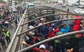 La primera caravana de migrantes dejó Ciudad de México con destino a Quétaro, acercándose cada vez más a Estados Unidos. 