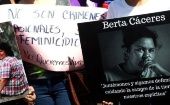 Diversas organizaciones hondureñas exigen justicia ante el asesinato de la líder indígena. 