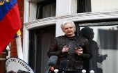 Julian Assange se encuentra asilado en la embajada ecuatoriana de Londres desde 2012.