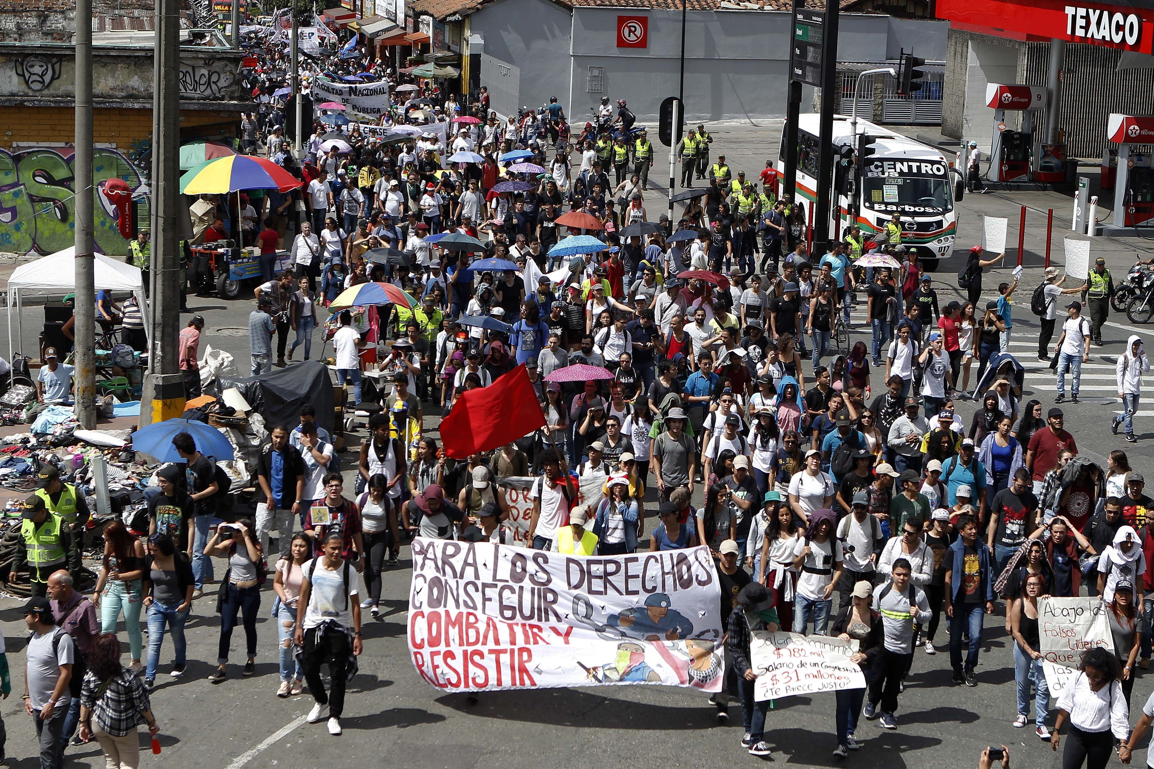 Resultado de imagen para manifestaciones en colombia
