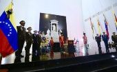 Integrantes del alto mando militar y del Gobierno venezolano se reunieron para presentar ofrendas florales y reiterar su compromiso con los ideales de Bolívar.