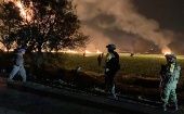 Imágenes de la explosión del ducto de gasolina en Hidalgo, México 