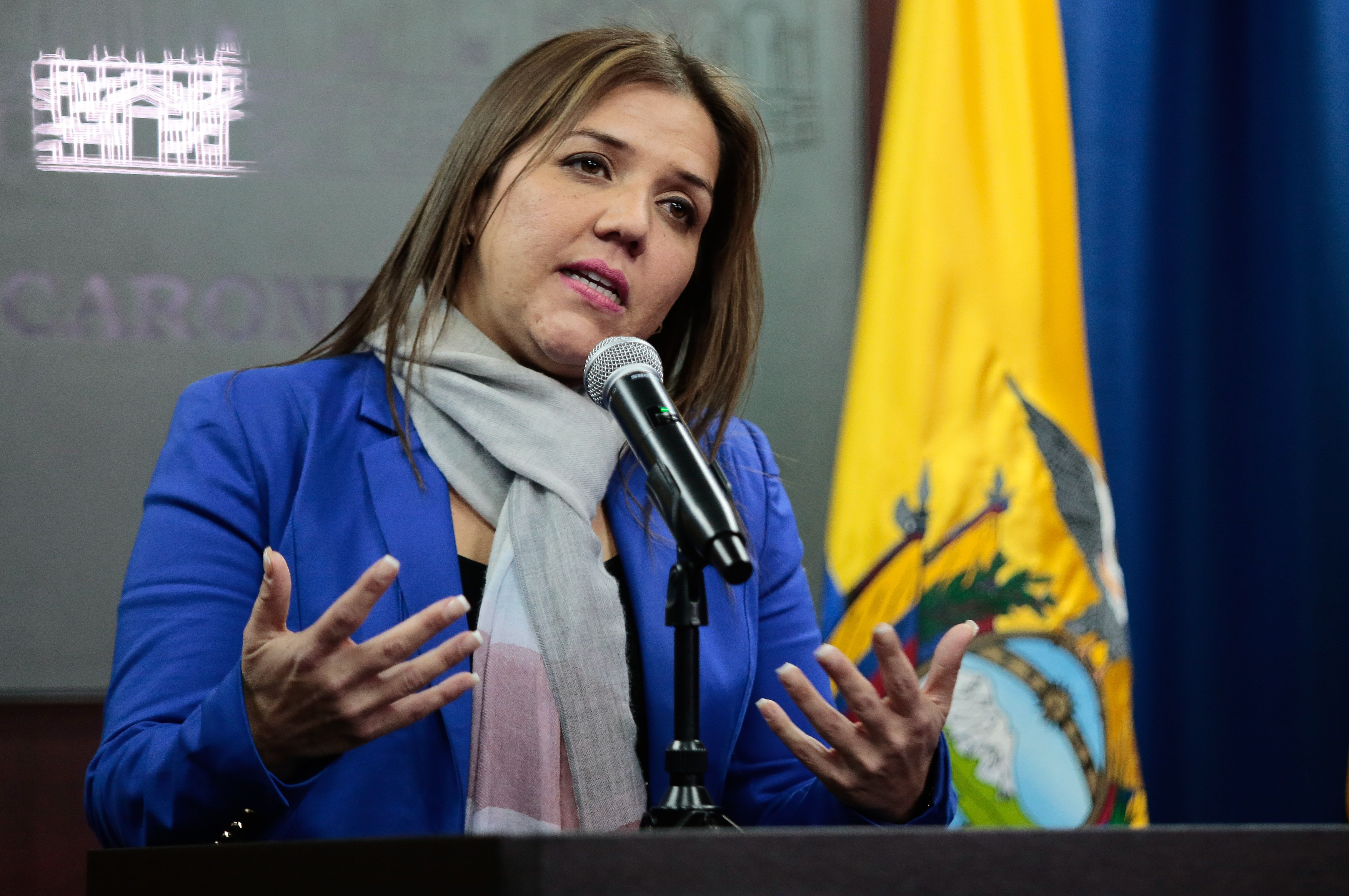 María Alejandra Vicuña renunció a la Vicepresidencia de Ecuador el 4 de diciembre de 2018 por las acusaciones en su contra.