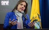 María Alejandra Vicuña renunció a la Vicepresidencia de Ecuador el 4 de diciembre de 2018 por las acusaciones en su contra.