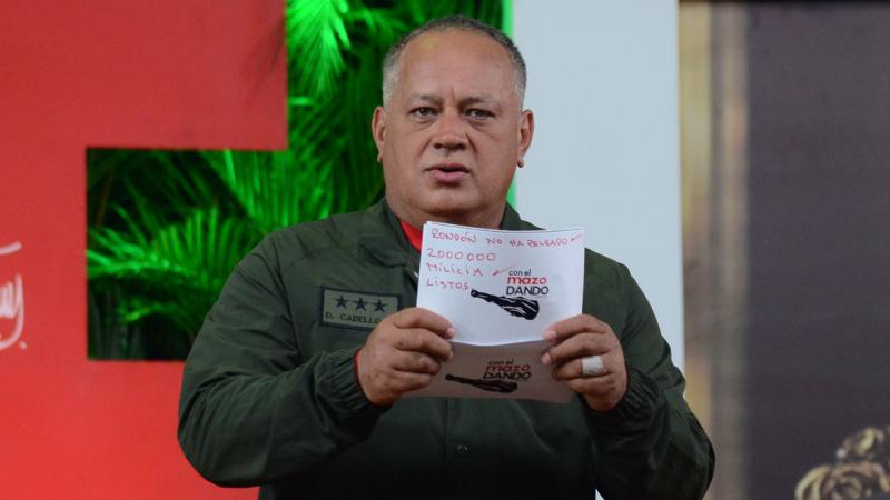 Cabello apeló a un episodio de la historia venezolana para replicar el incidente con Bolton.