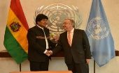 Evo Morales destacó desde la ONU la importancia de la preservación de las lenguas indígenas en todo el continente latinoamericano. 