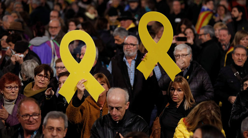 El Tribunal Supremo español realizó este martes la primera sesión del juicio contra los 12 líderes independentistas de Cataluña.