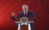 "No es estar a favor o en contra de ningún gobierno, estamos a favor de un principio constitucional", aseguró el presidente mexicano.
