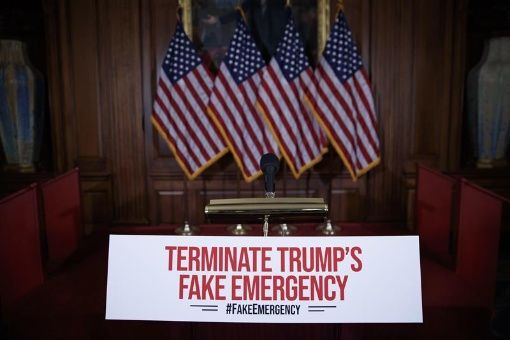 Demócratas e incluso republicanos condenaron la decisión de la emergencia nacional invocada por Donald Trump.