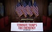 Demócratas e incluso republicanos condenaron la decisión de la emergencia nacional invocada por Donald Trump.
