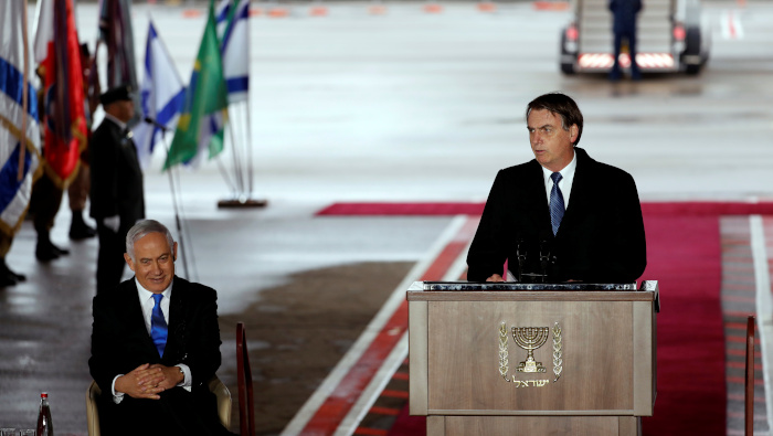 El presidente de Brasil, Jair Bolsonaro, inició este domingo una visita oficial a Israel.