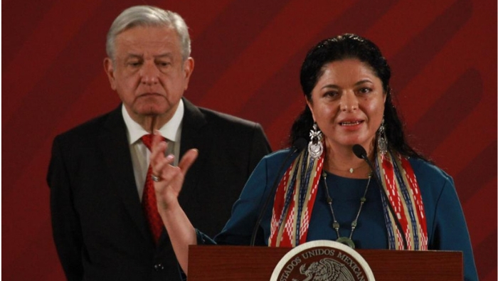 López Obrador presentó el Proyecto Cultural junto a Alejandra Frausto, secretaria de cultura.