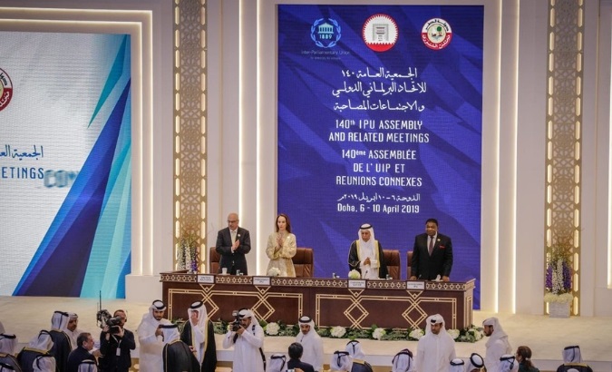 La 140 Asamblea de la Unión Interparlamentaria (UIP) Mundial se realiza del 6 al 10 de abril en Doha, Catar.