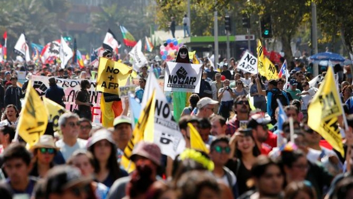 La jornada de manifestaciones de este jueves es la segunda en lo que va del gobierno de Sebastián Piñera.