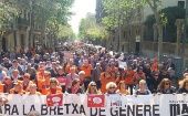 La marcha de este sábado fue convocada por al menos 270 organismos, incluyendo Marea pensionista de Cataluña.