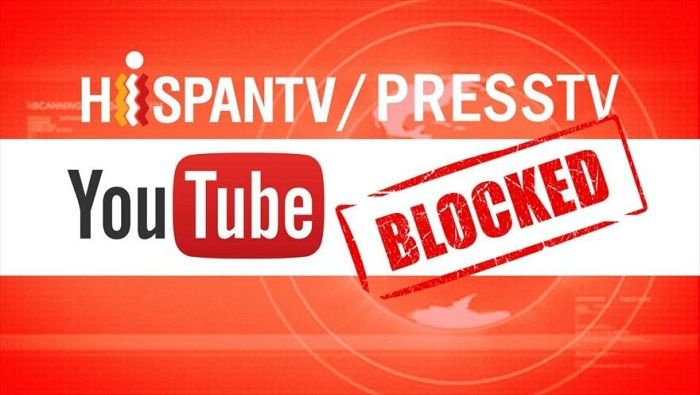 Las cuentas de HispanTV afiliadas a la red de YouTube fueron bloqueadas desde el jueves sin mayores detalles.