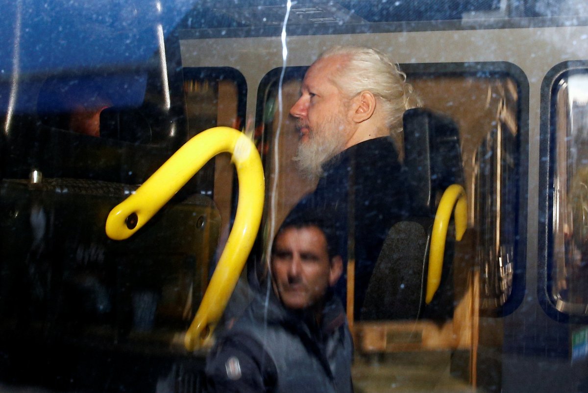 Assange fue detenido el 11 de abril pasado en la legación diplomática ecuatoriana en Londres.