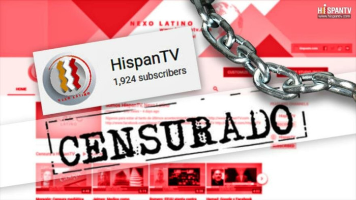 HispanTV denuncia que Google cerró su canal en YouTube.