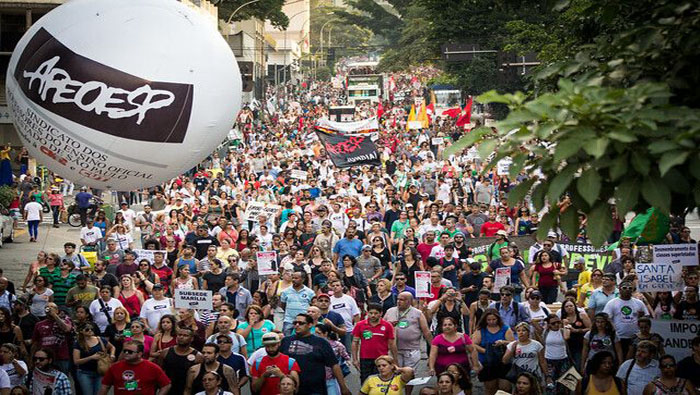 El gremio docente y estudiantil ya se ha manifestado en 2016 contra de las políticas implementadas por el Gobierno brasileño.
