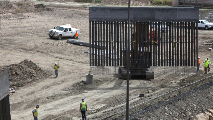 Juez rechaza petición de gobierno de Estados Unidos de continuar la construcción de muro fronterizo.