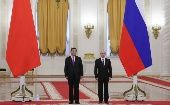 Putin y Xi coinciden en declaración conjunta en rechazar una posible intervención extranjera en Venezuela. 