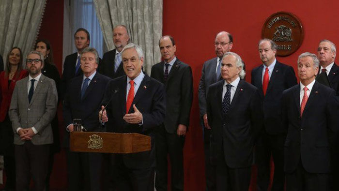 El de este jueves fue el segundo cambio en el gabinete ministerial que ejecuta Piñera en su actual administración.